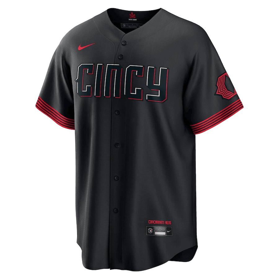 Ken Griffey Jr. 30 Cincinnati Reds 2023 City Connect Men Jersey - Black