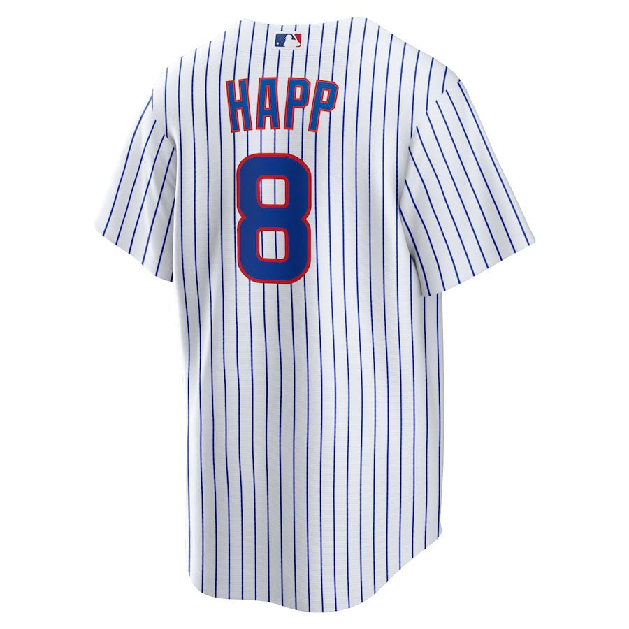 Ian Happ 8 Chicago Cubs Home Men Jersey - White