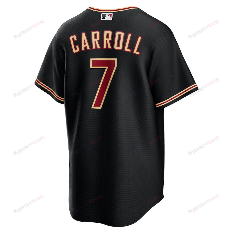 Corbin Carroll 7 Arizona Diamondbacks 2023 World Series Men Jersey - Black