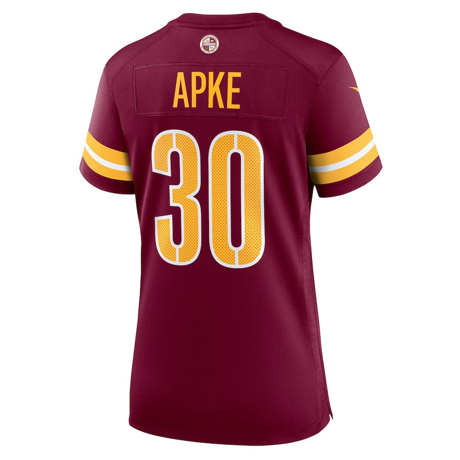 Troy Apke 30 Washington Commanders Women Game Jersey - Burgundy