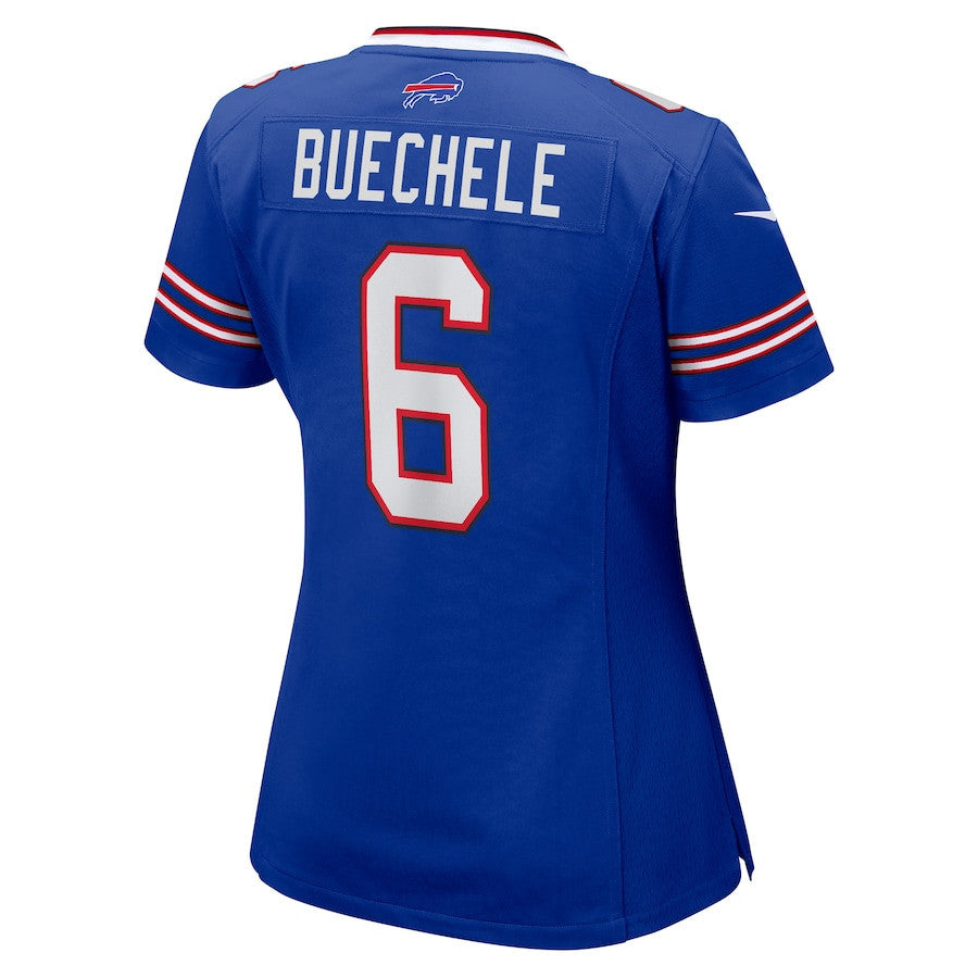 Shane Buechele 6 Buffalo Bills Women Team Game Jersey - Royal