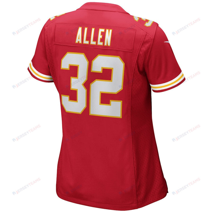 Marcus Allen 32 Kansas City Chiefs Women Game Retired Jersey - Red