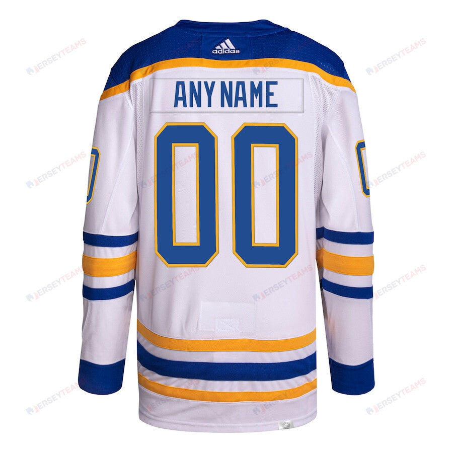 Buffalo Sabres Away Primegreen Custom Men Jersey - White