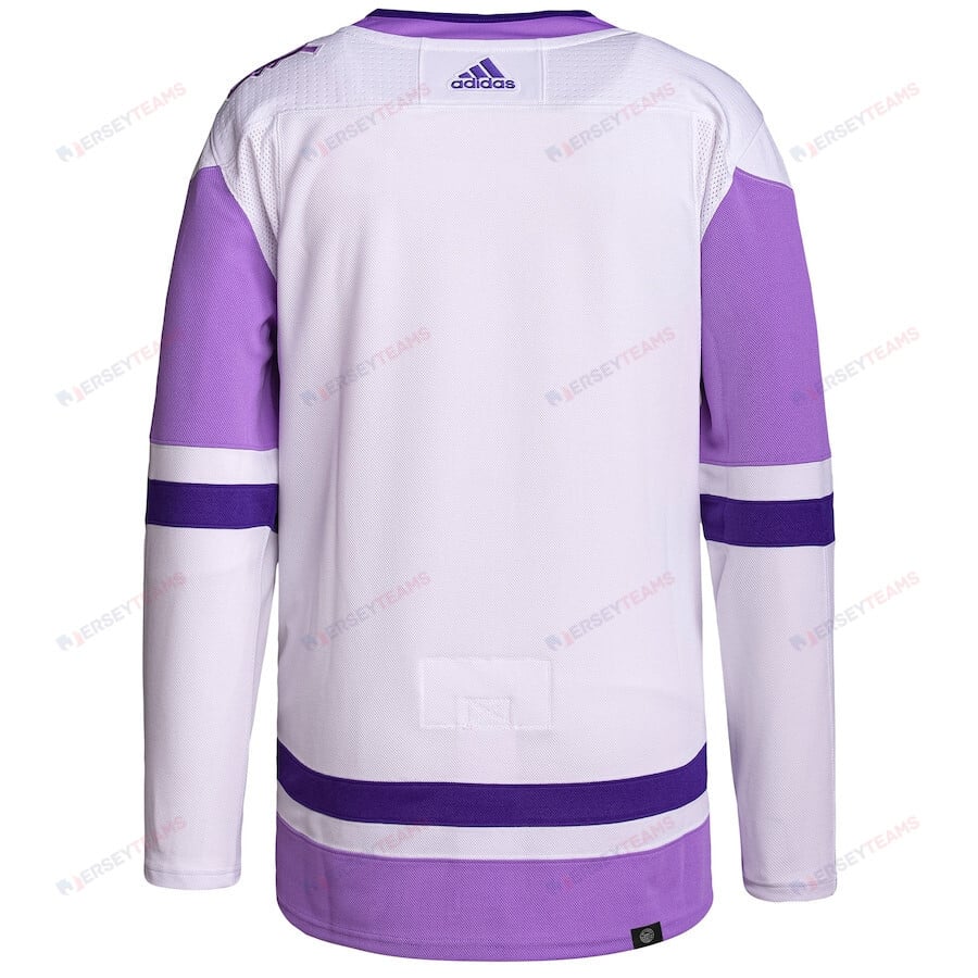 Detroit Red Wings Hockey Fights Cancer Primegreen Men Jersey - White/Purple
