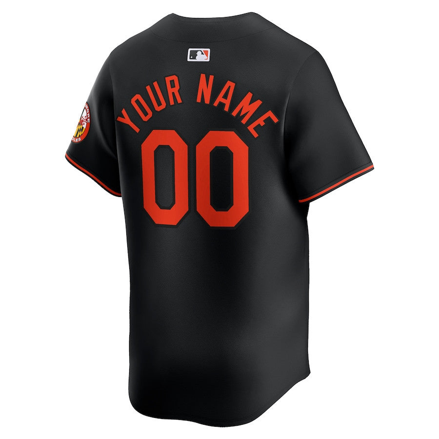Baltimore Orioles Alternate Limited Custom Men Jersey - Black