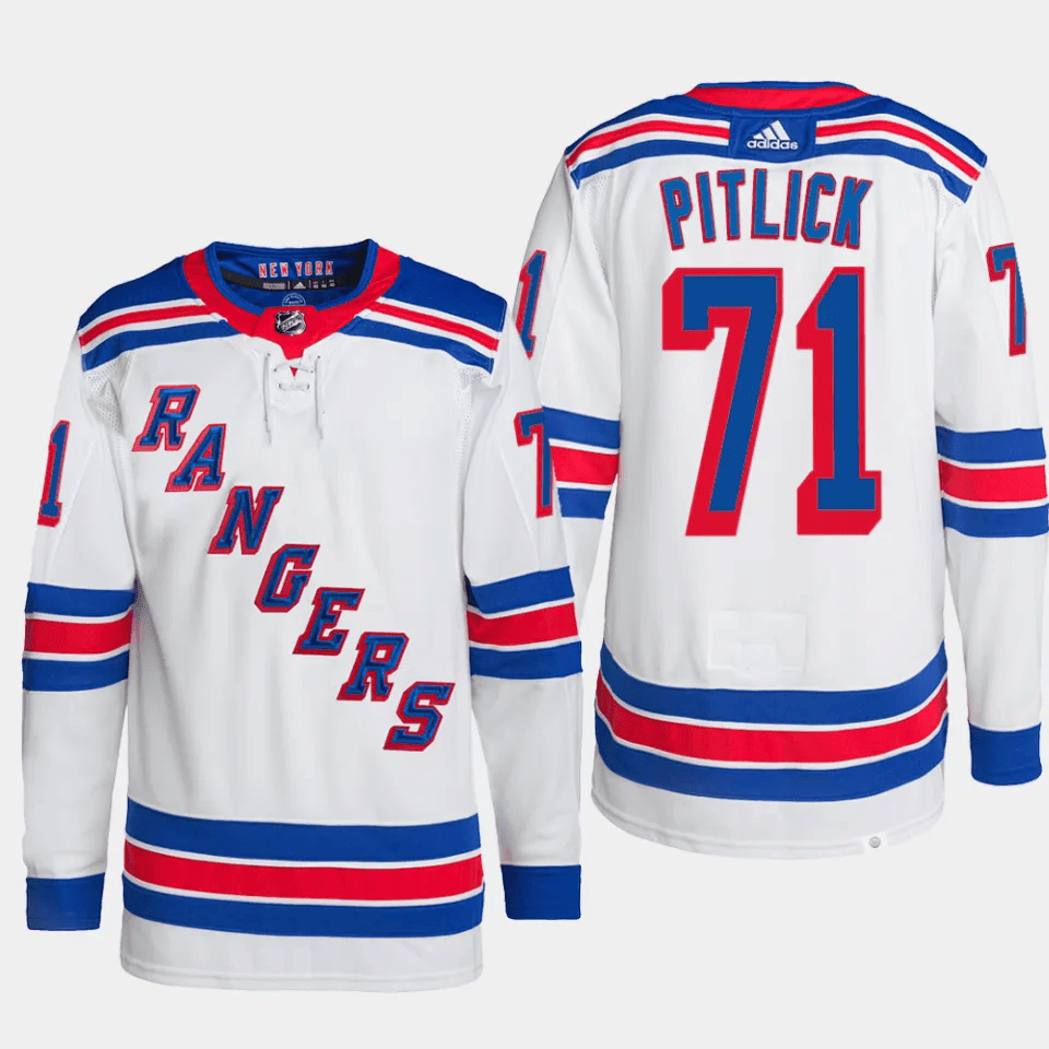 Tyler Pitlick 71 New York Rangers Away Breakaway Men Jersey - White