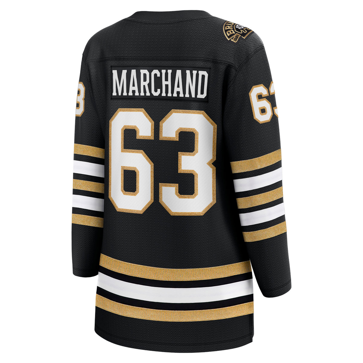 Brad Marchand 63 Boston Bruins Women's 100th Anniversary Breakaway Jersey - Women, Black