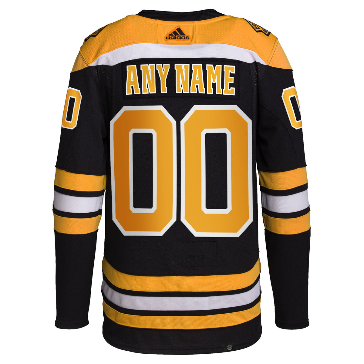 Boston Bruins Home Primegreen Custom Jersey - Men, Black
