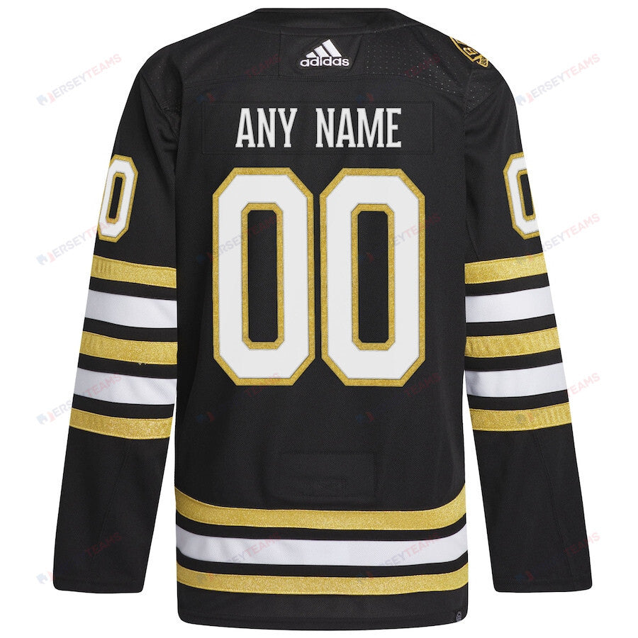 Boston Bruins 100th Anniversary Primegreen Custom Jersey - Men, Black