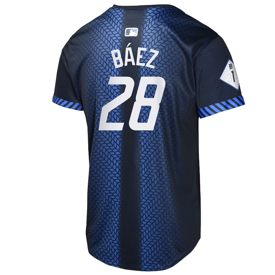 Javier Baez 28 Detroit Tigers 2024 City Connect Limited YOUTH Jersey - Navy