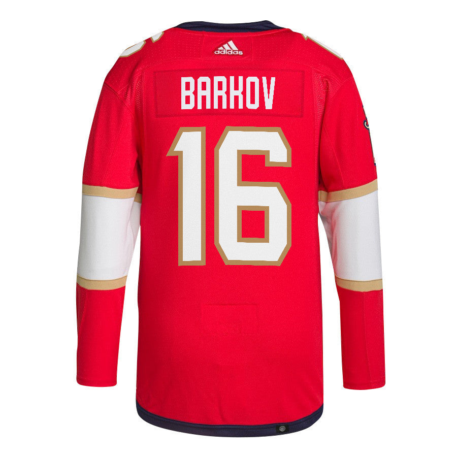 Aleksander Barkov 16 Florida Panthers 2024 NHL Playoffs Patch Home Jersey - Men, Red