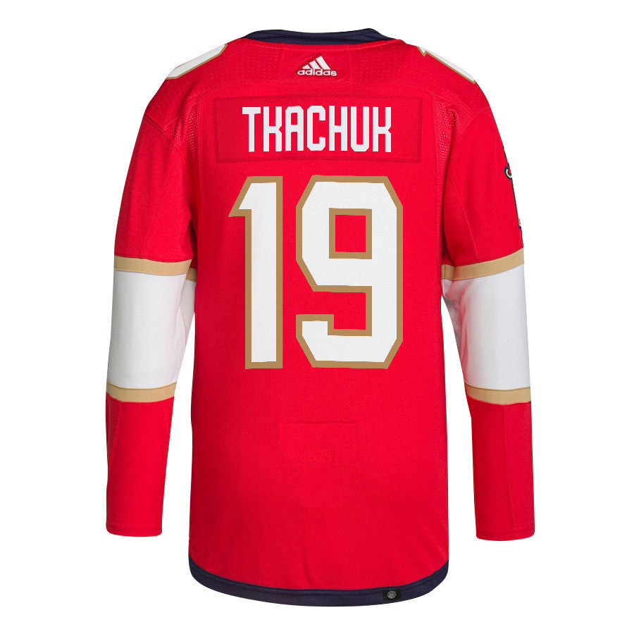Matthew Tkachuk 19 Florida Panthers 2024 NHL Playoffs Patch Home Jersey - Men, Red