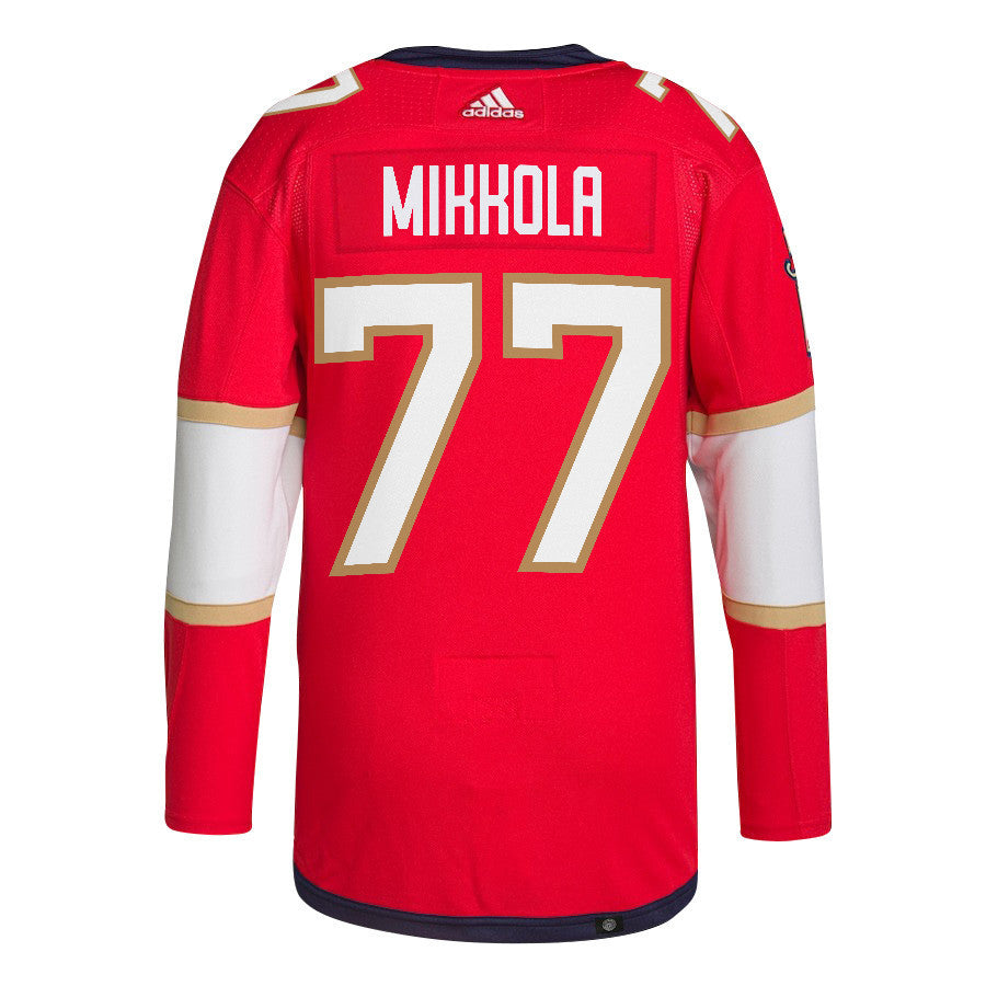 Niko Mikkola 77 Florida Panthers 2024 NHL Playoffs Patch Home Jersey - Men, Red