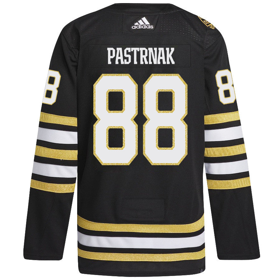 David Pastrnak 88 Boston Bruins 2024 NHL Playoffs Patch Home Jersey - Men, Black