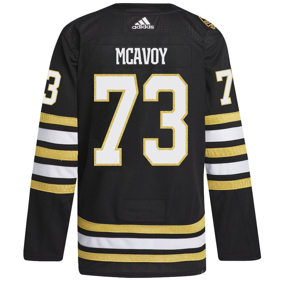 Charlie McAvoy 73 Boston Bruins 2024 NHL Playoffs Patch Home Jersey - Men, Black
