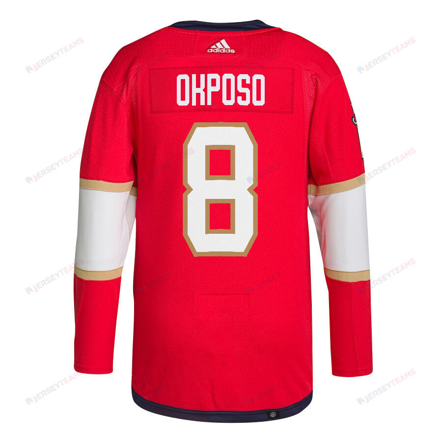 Kyle Okposo 8 Florida Panthers 2024 STANLEY CUP Final Home Breakaway Jersey - Men, Red