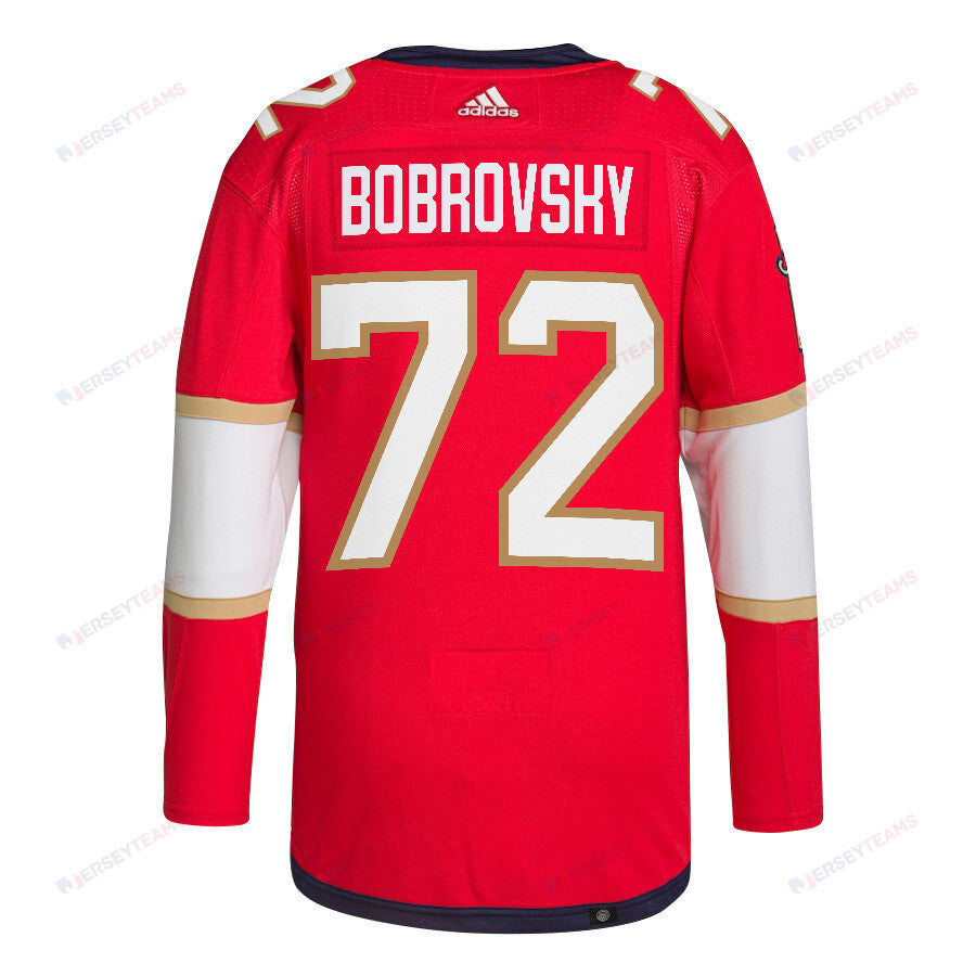 Sergei Bobrovsky 72 Florida Panthers 2024 STANLEY CUP Final Home Breakaway Jersey - Men, Red