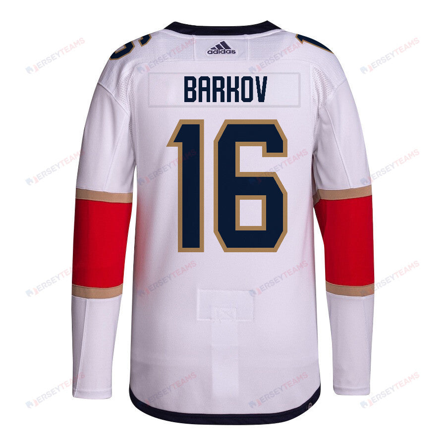 Aleksander Barkov 16 Florida Panthers 2024 STANLEY CUP Final Away Breakaway Jersey - Men, White