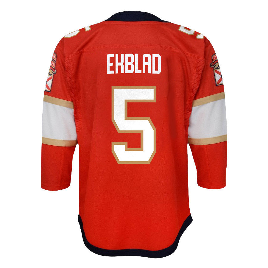 Aaron Ekblad 5 Florida Panthers 2024 STANLEY CUP Final Youth Home Breakaway Jersey - Red