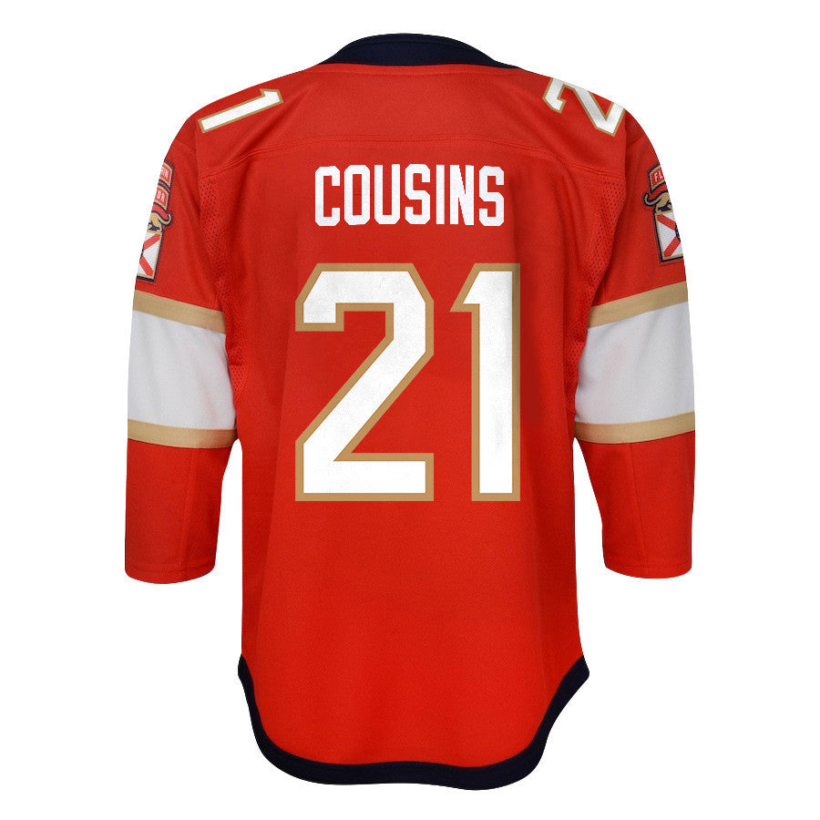 Nick Cousins 21 Florida Panthers 2024 STANLEY CUP Final Youth Home Breakaway Jersey - Red