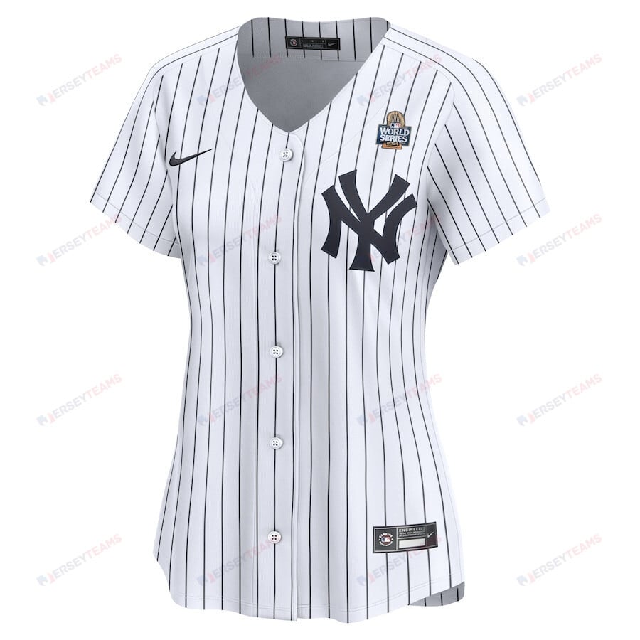Aaron Judge 99 New York Yankees Women's 2024 World Series Home Limited Jersey - White