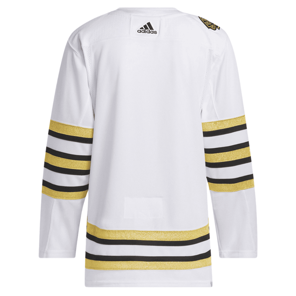 Boston Bruins 100th Anniversary Primegreen Away Men Jersey - White