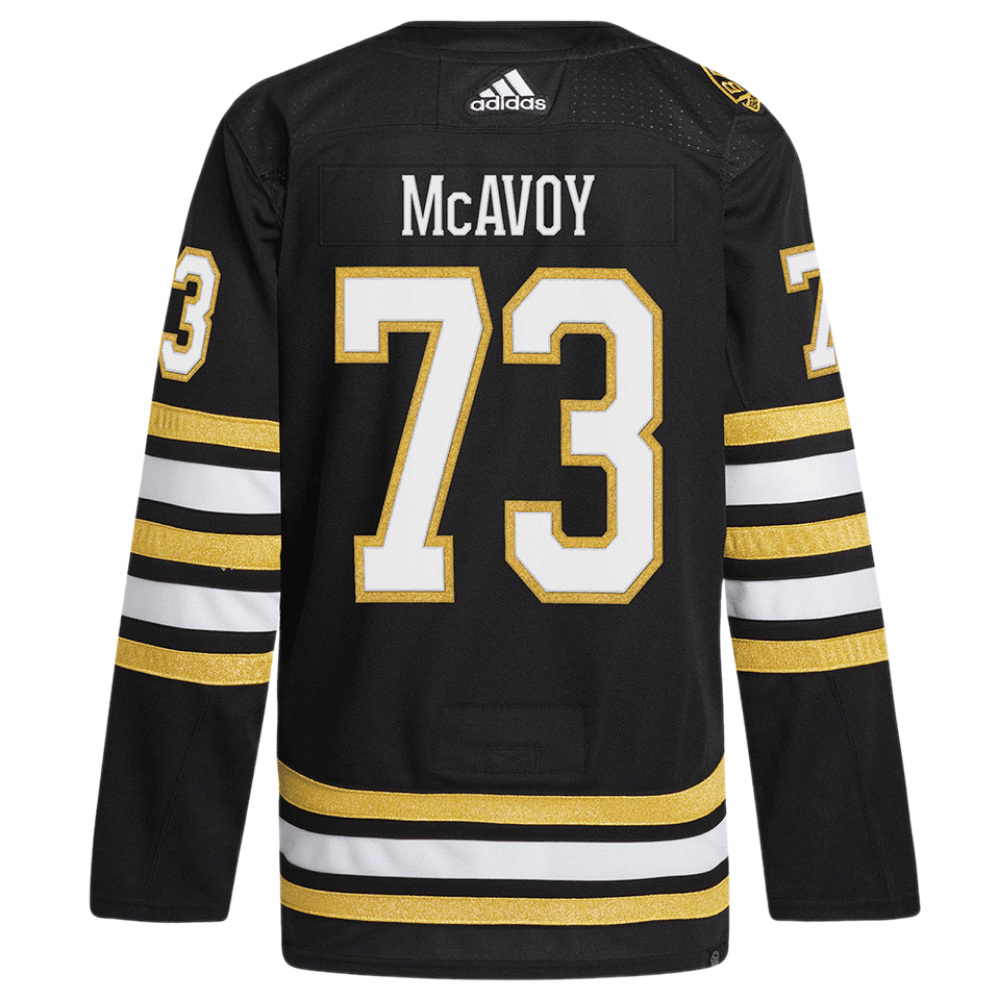 Charlie McAvoy 73 Boston Bruins 100th Anniversary Primegreen Home Men Jersey - Black