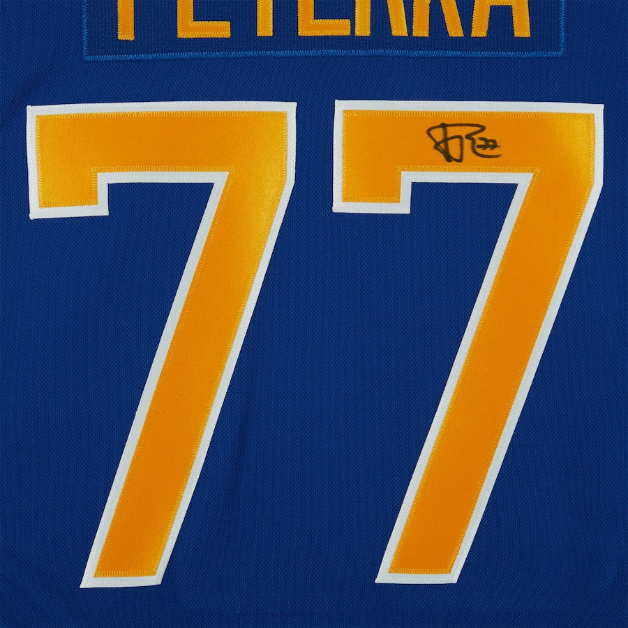 JJ Peterka 77 Signed Buffalo Sabres Autographed Jersey - Blue