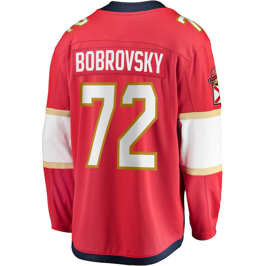 Sergei Bobrovsky 72 Florida Panthers 2025 Breakaway Player Men Jersey - Red