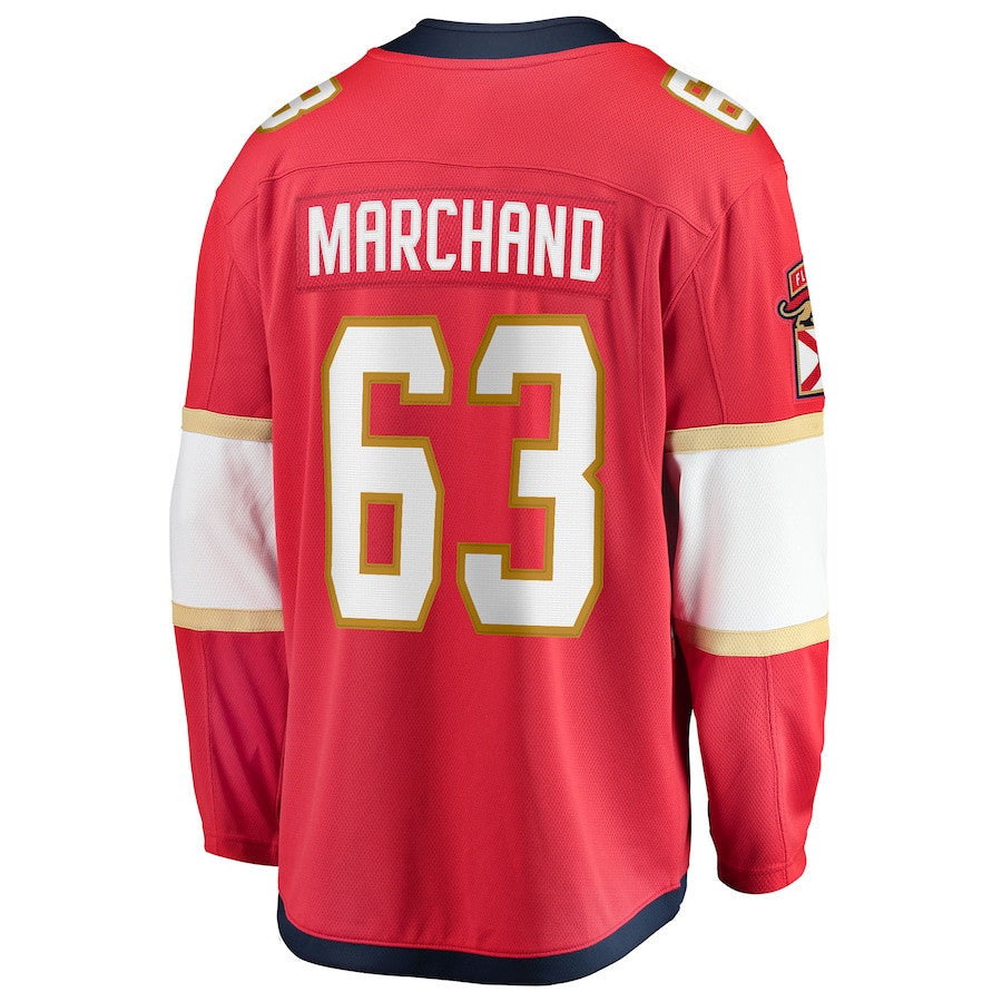 Brad Marchand 63 Florida Panthers 2025 Breakaway Player Men Jersey - Red