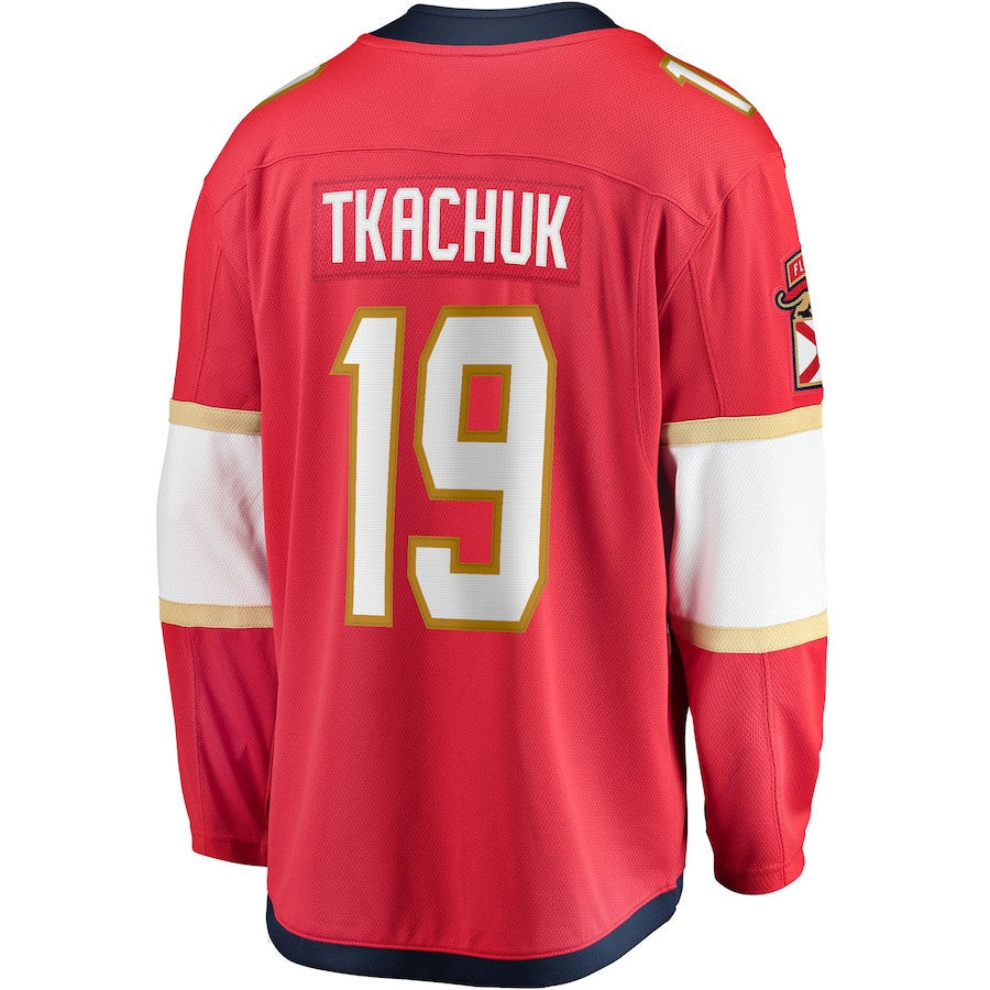 Matthew Tkachuk 19 Florida Panthers 2025 Breakaway Player Men Jersey - Red