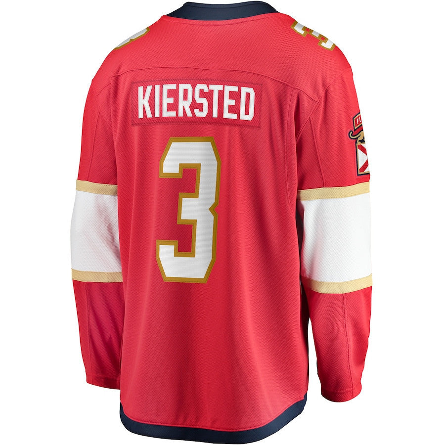 Matt Kiersted 3 Florida Panthers 2025 Breakaway Player Men Jersey - Red