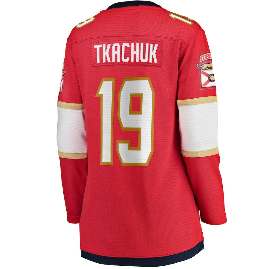 Matthew Tkachuk 19 Florida Panthers Women's Home Breakaway Player Jersey - Red