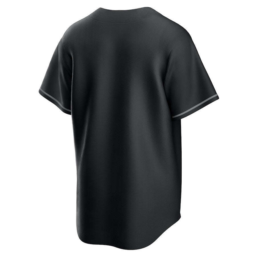 Atlanta Braves Lights Out Men Jersey - Black