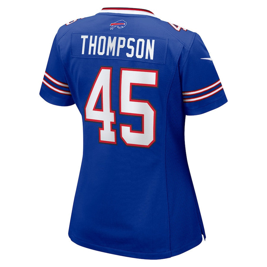 Shaq Thompson 45 Buffalo Bills Women's Team Game Jersey - Royal