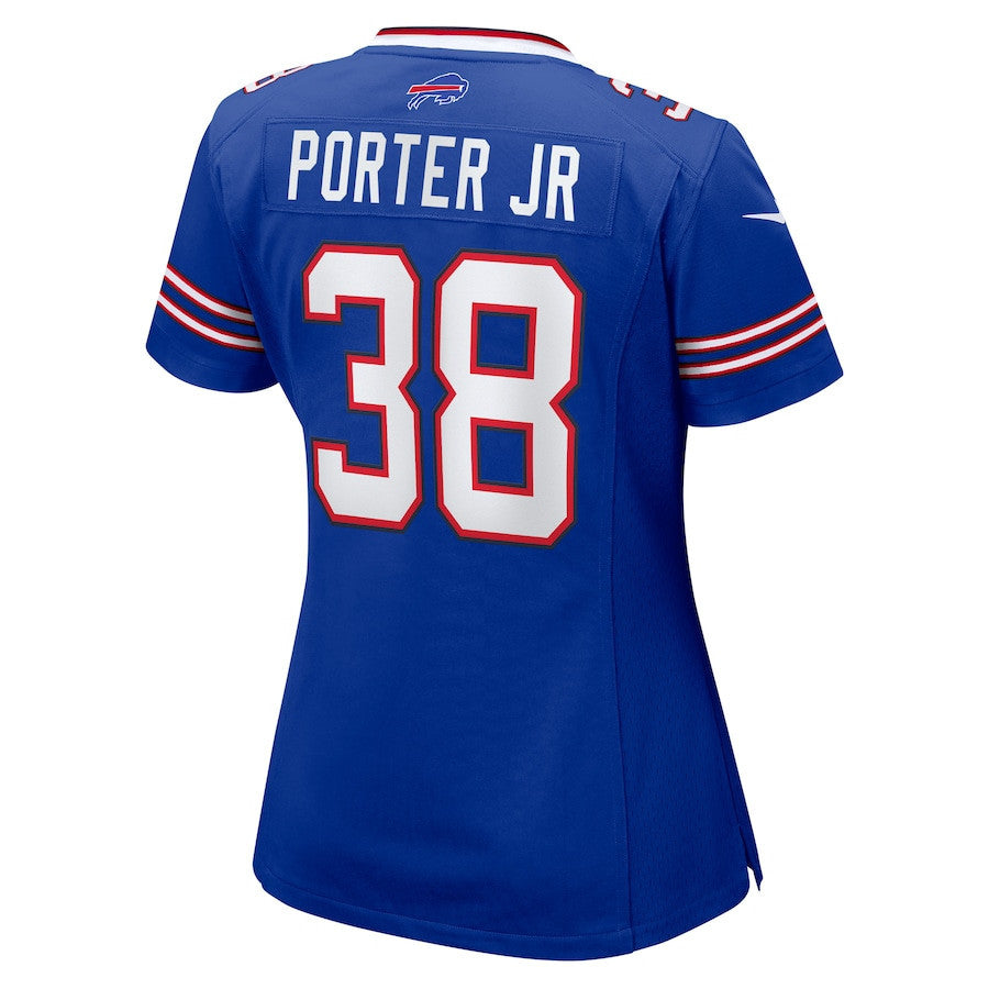 Daryl Porter Jr 38 Buffalo Bills Women's Team Game Jersey - Royal