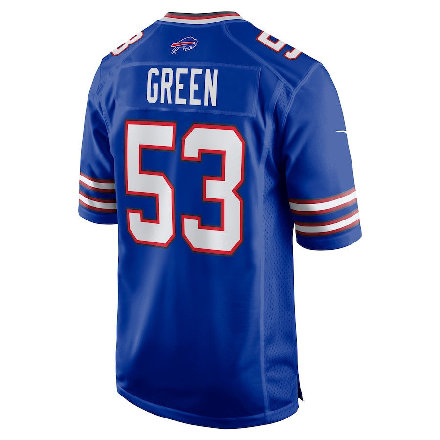 Kendrick Green 53 Buffalo Bills Team Game Men Jersey - Royal