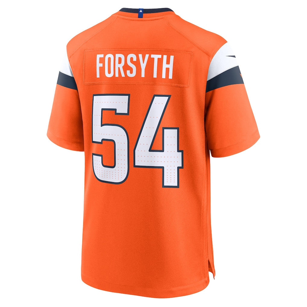 Alex Forsyth 54 Denver Broncos Team Game Men Jersey - Orange