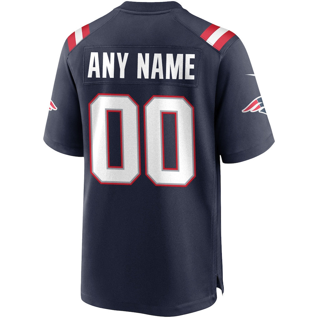 New England Patriots 2026 Super Bowl LX Custom Game Jersey - Navy