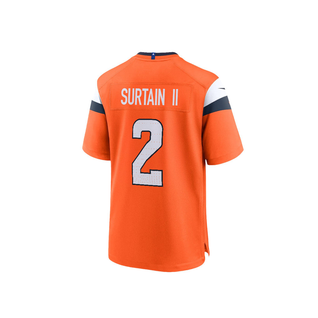 Pat Surtain II 2 Denver Broncos Super Bowl LX Shutdown Defender Game Men Jersey – Orange