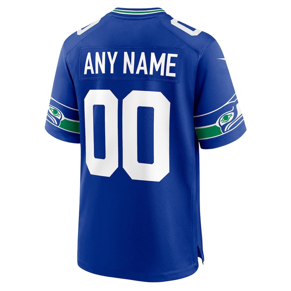 Seattle Seahawks Super Bowl LX Champions Custom Alternate Game Jersey - Royal