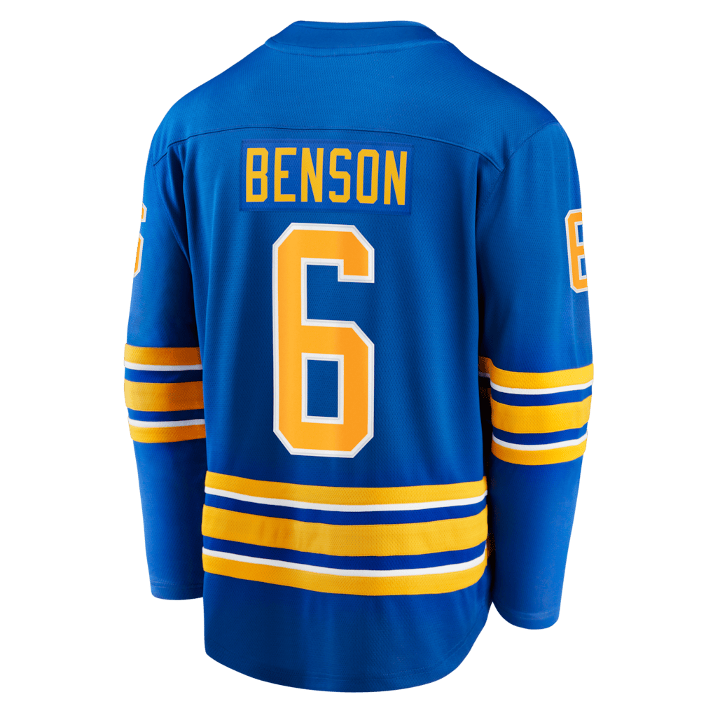 Zach Benson 6 Buffalo Sabres Home Breakaway Men Jersey - Royal