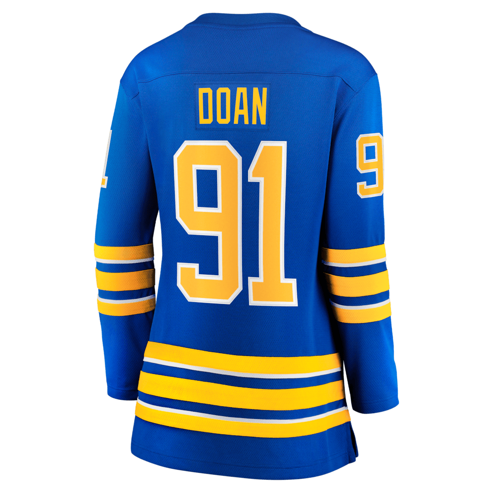 Josh Doan 91 Buffalo Sabres Women's Home Breakaway Jersey - Royal