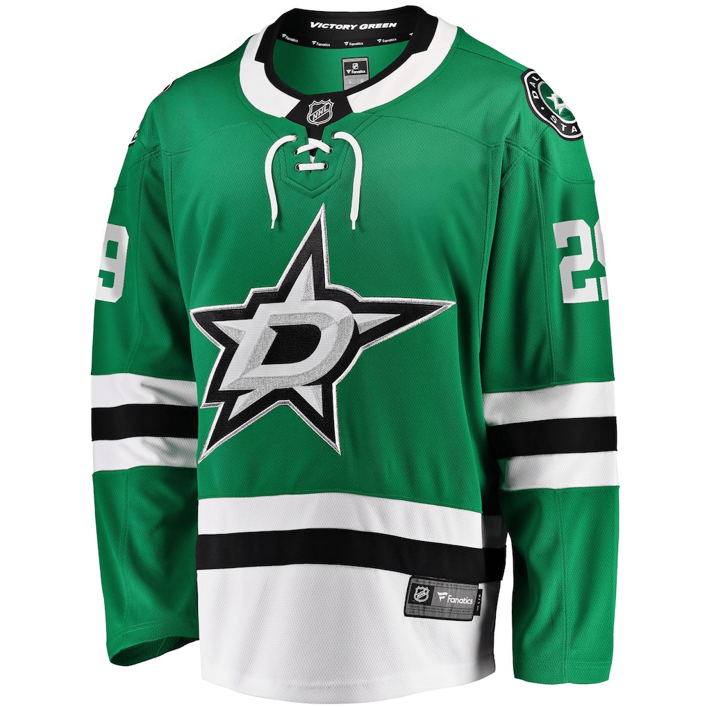Wyatt Johnston 53 Dallas Stars Home Breakaway Men Jersey - Kelly Green