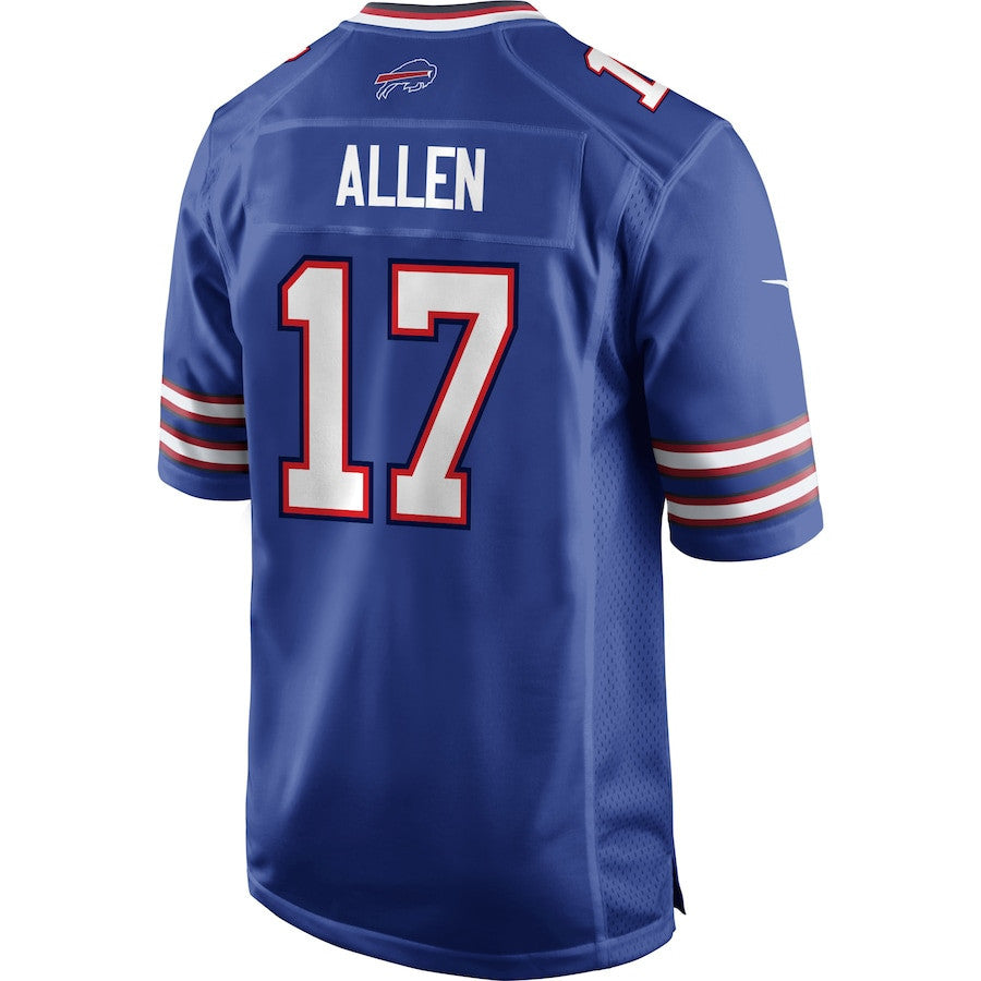 Josh Allen 17 Buffalo Bills Youth Game Player Jersey - Royal