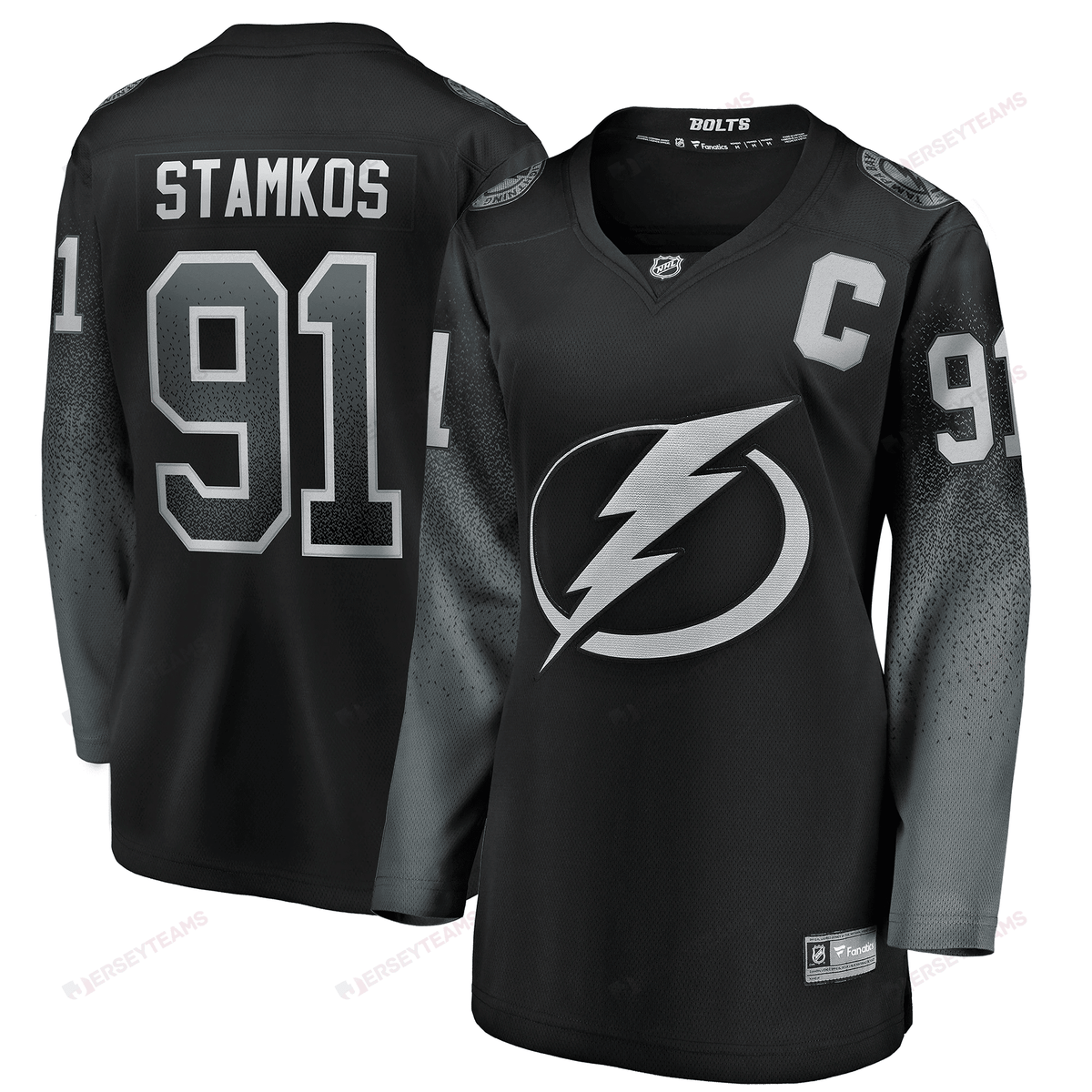 Steven Stamkos Tampa Bay Lightning Women's Alternate Breakaway Player Jersey - Black Jersey