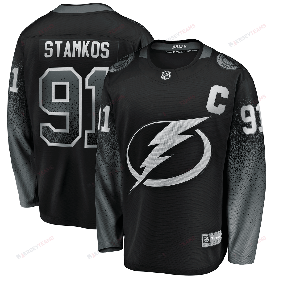 Steven Stamkos Tampa Bay Lightning Alternate Breakaway Player Jersey - Black Jersey