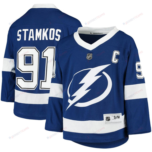 Youth Tampa Bay Lightning Steven Stamkos Blue Home Player Jersey