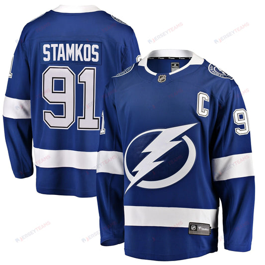 Youth Tampa Bay Lightning Steven Stamkos Blue Breakaway Player Jersey