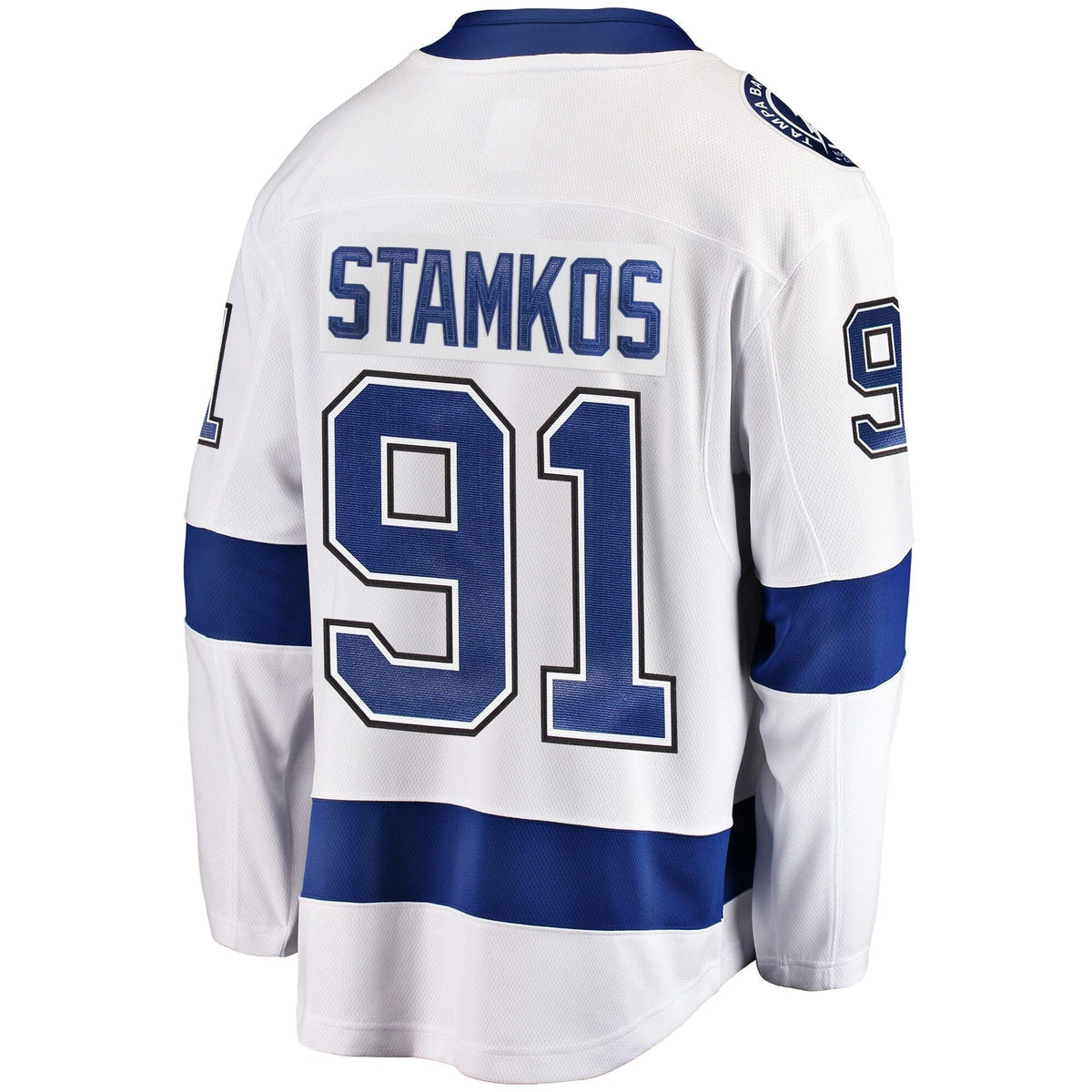 Men's Tampa Bay Lightning Steven Stamkos White Away Breakaway Player Jersey